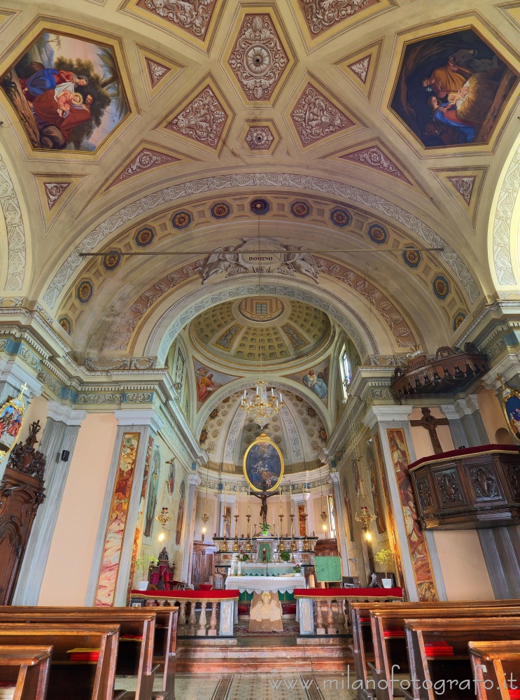 Andorno Micca (Biella) - Interno della Chiesa di San Giuseppe di Casto